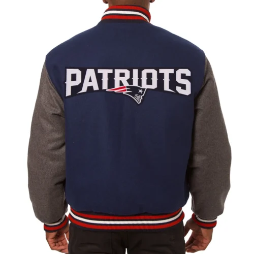 New England Patriots Classic Rib Wool Varsity Jacket