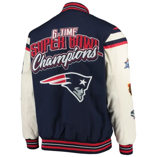 New England Patriots G-III Sports by Carl Banks Satin Varsity Jacket