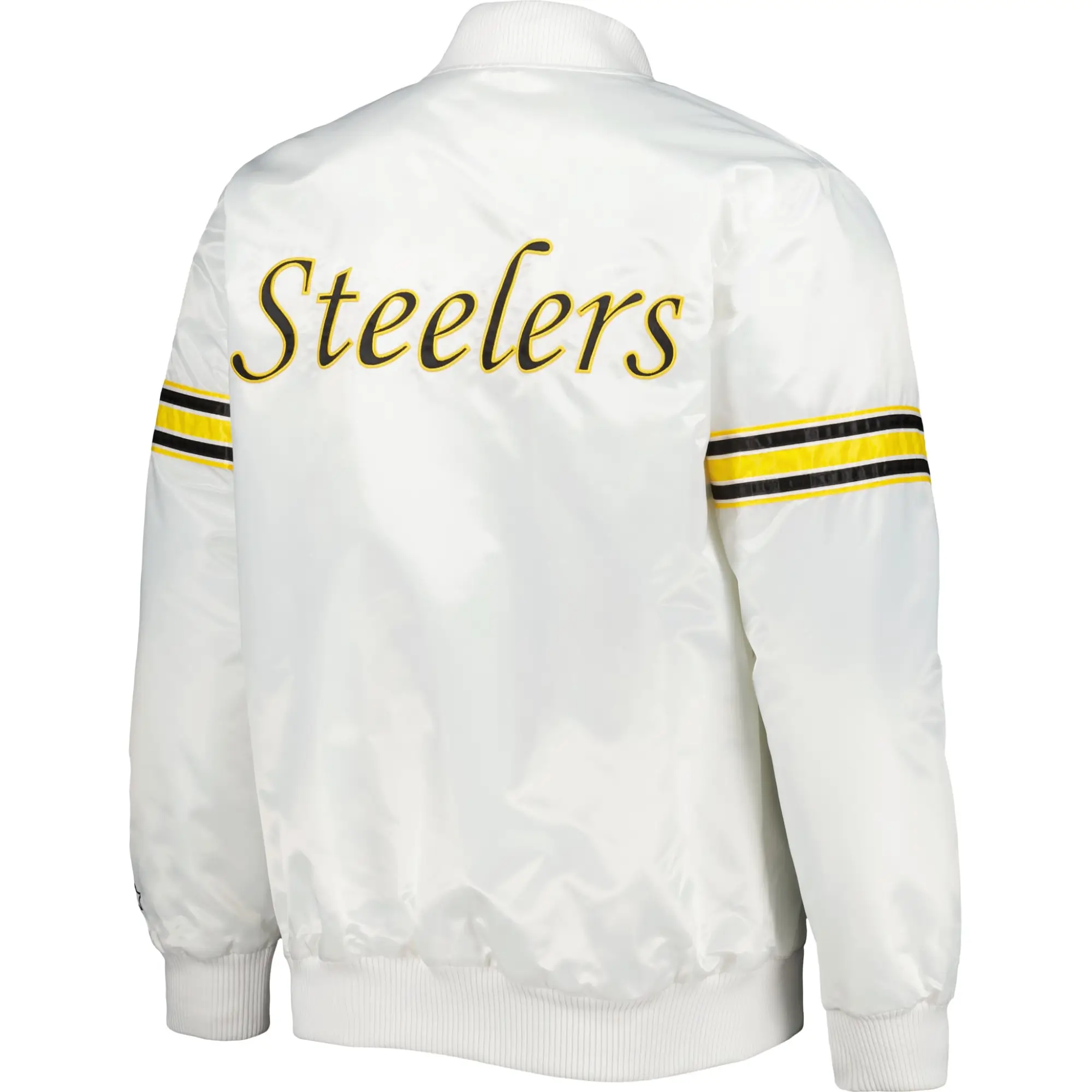 Pittsburgh Steelers Classic Rib Satin Varsity Jacket