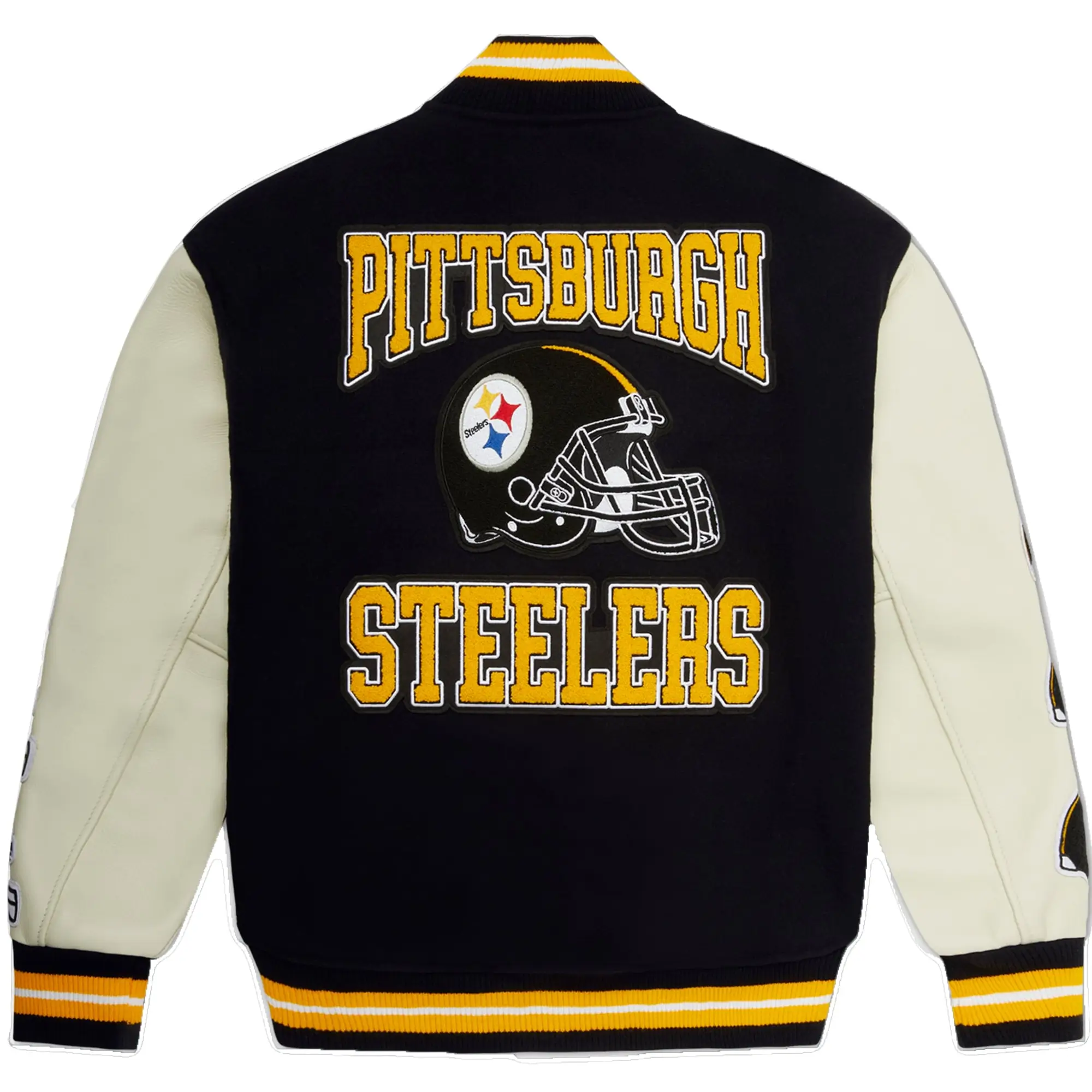 Pittsburgh Steelers OVO Wool & Leather Varsity Jacket