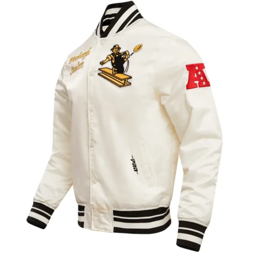 Pittsburgh Steelers Satin Varsity Jacket