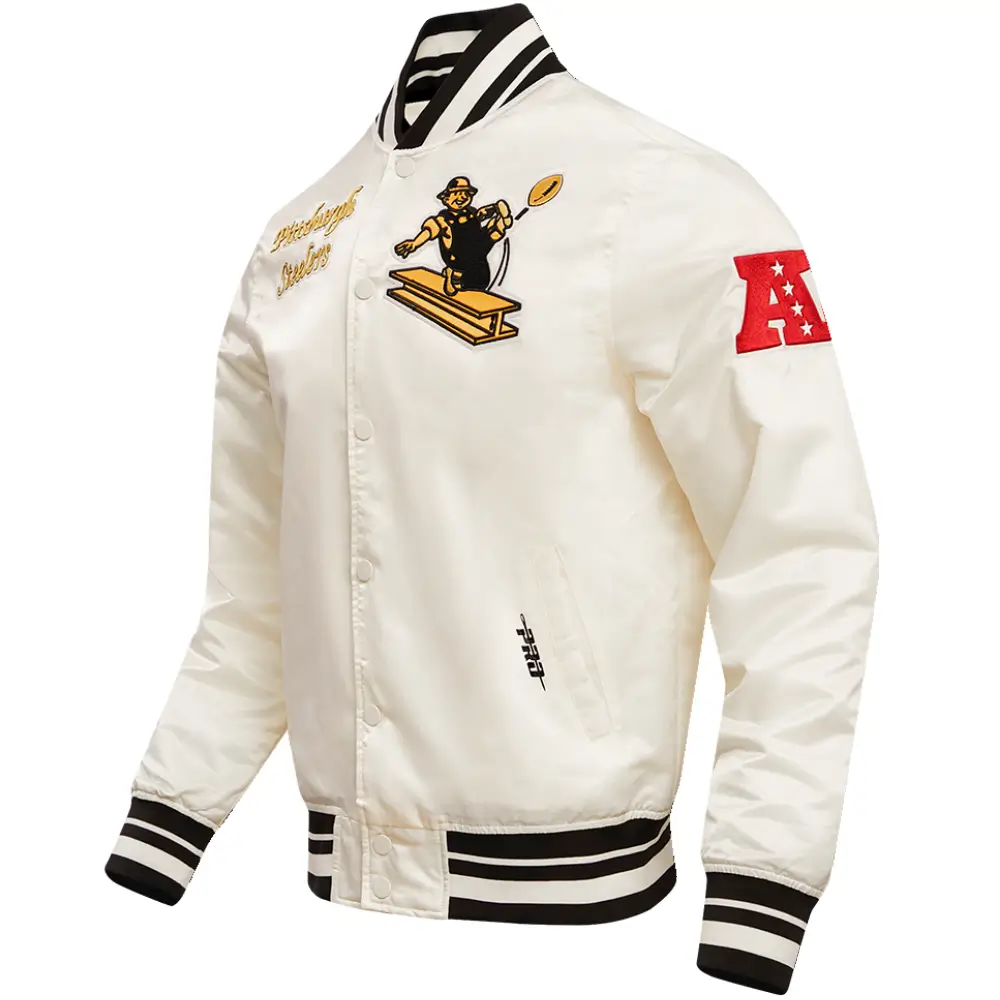 Pittsburgh Steelers Satin Varsity Jacket