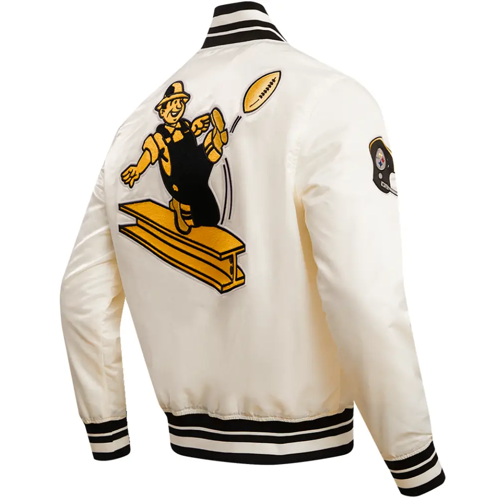 Pittsburgh Steelers Satin Varsity Jacket
