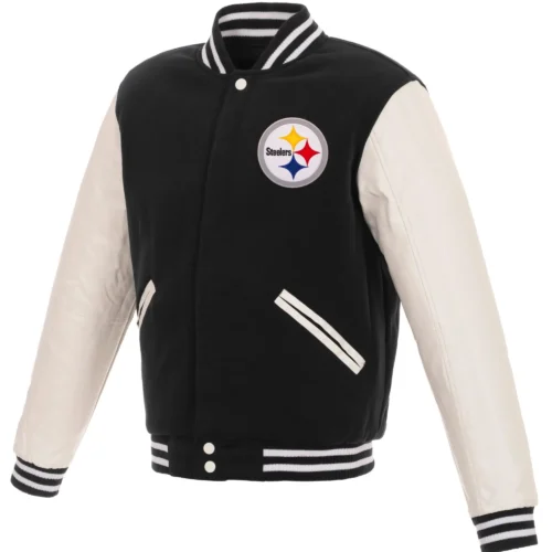 Pittsburgh Steelers Wool & Leather Varsity Jacket