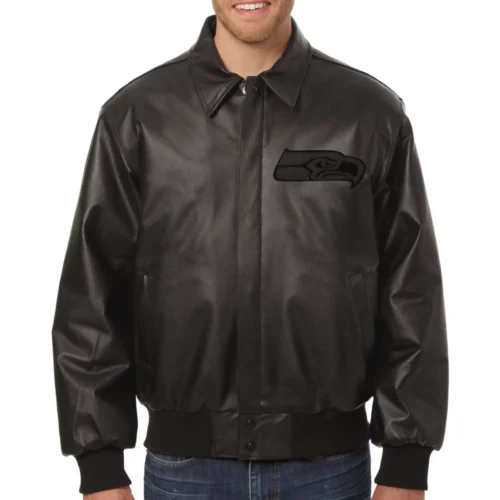 Seattle Seahawks Bomber Leather Varsity Jacket