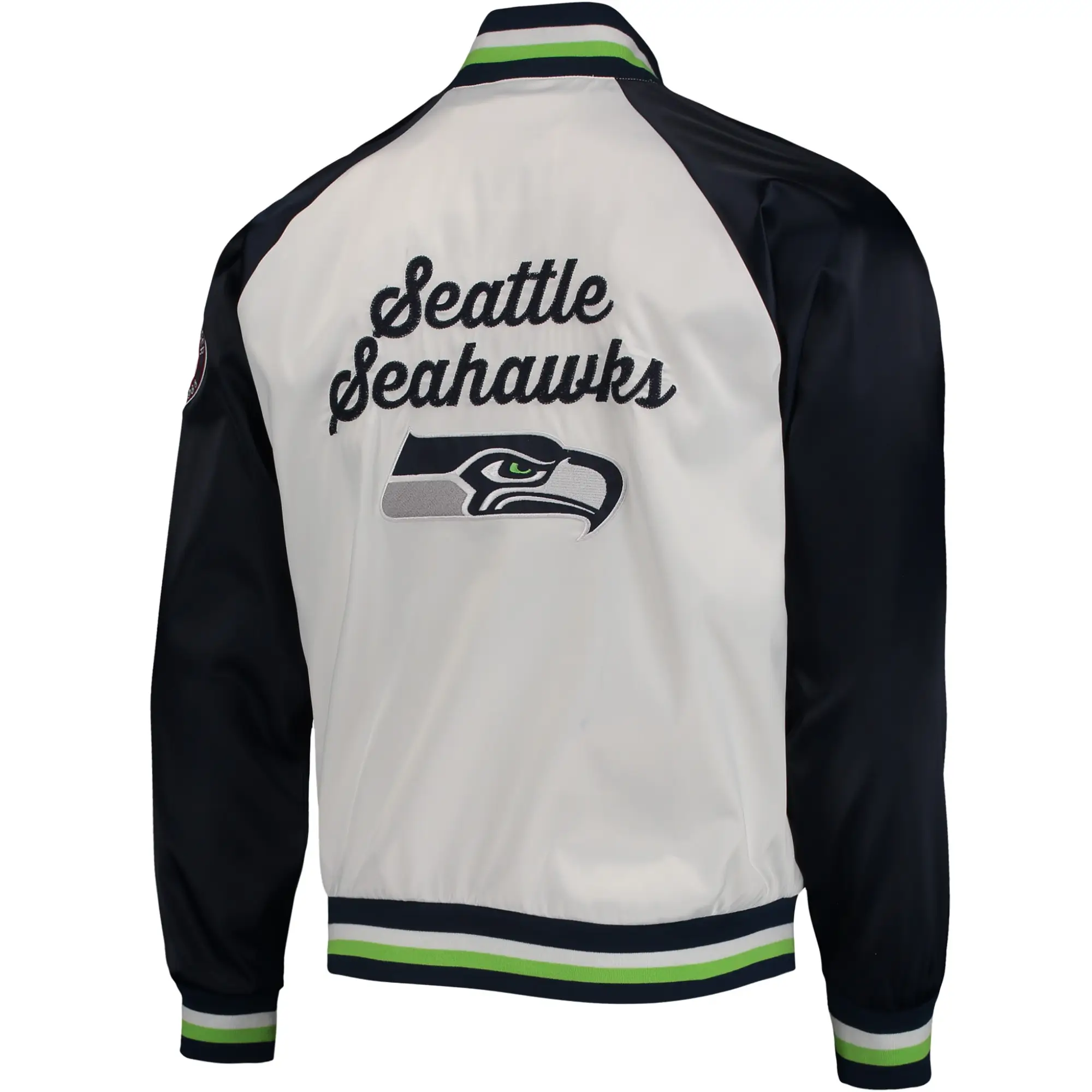 Seattle Seahawks Tommy Hilfiger Satin Varsity Jacket