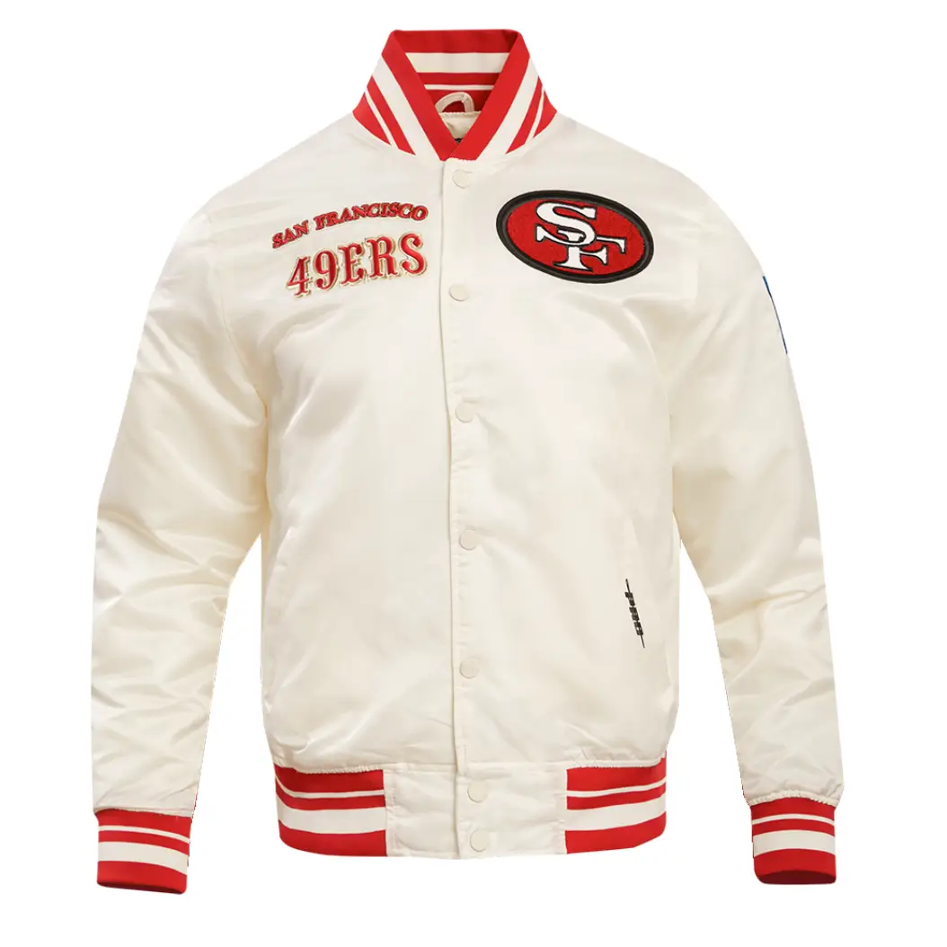 San Francisco 49ers Satin Varsity Jacket