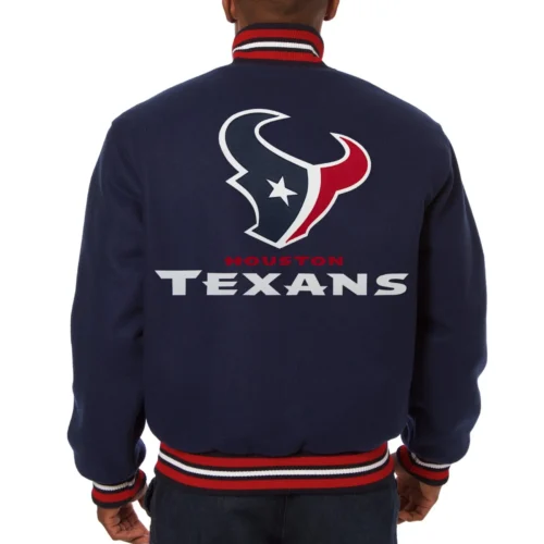 Houston Texans Wool Varsity Navy Jacket