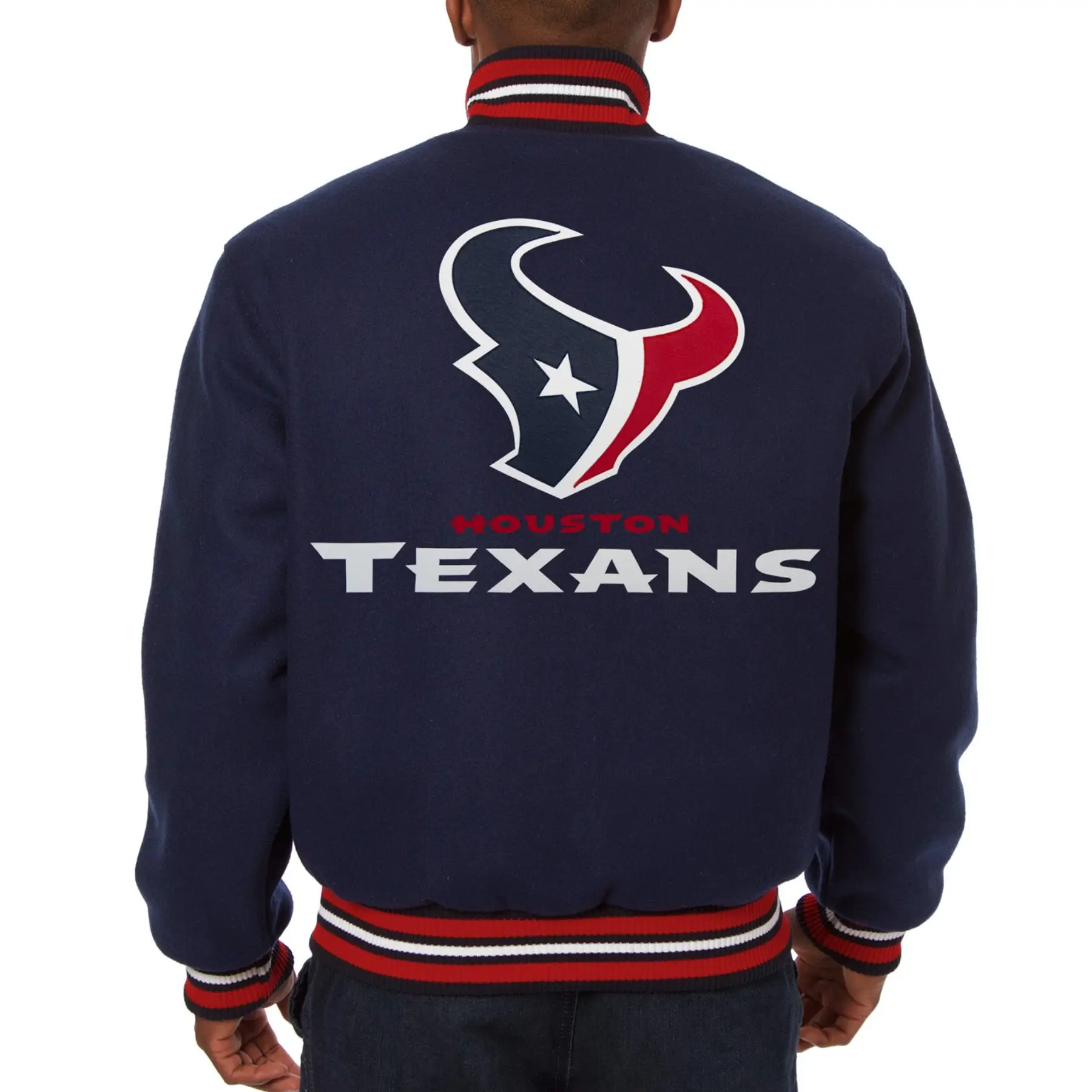 Houston Texans Wool Varsity Navy Jacket