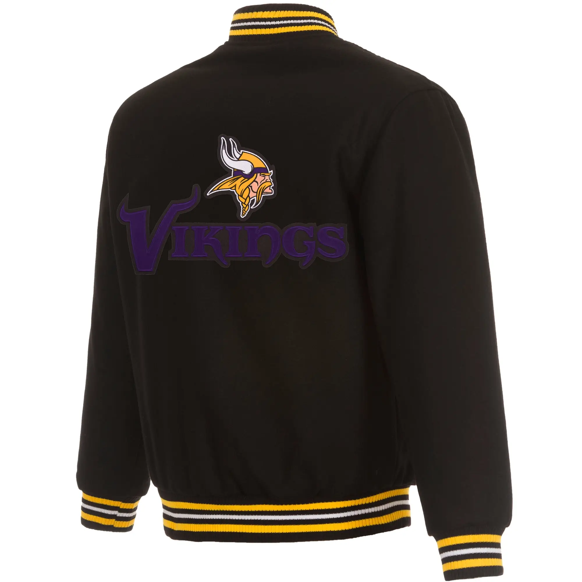 Minnesota Vikings Black Wool Varsity Jacket