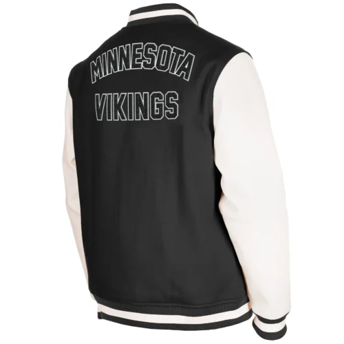Minnesota Vikings Wool & Leather Varsity Jacket