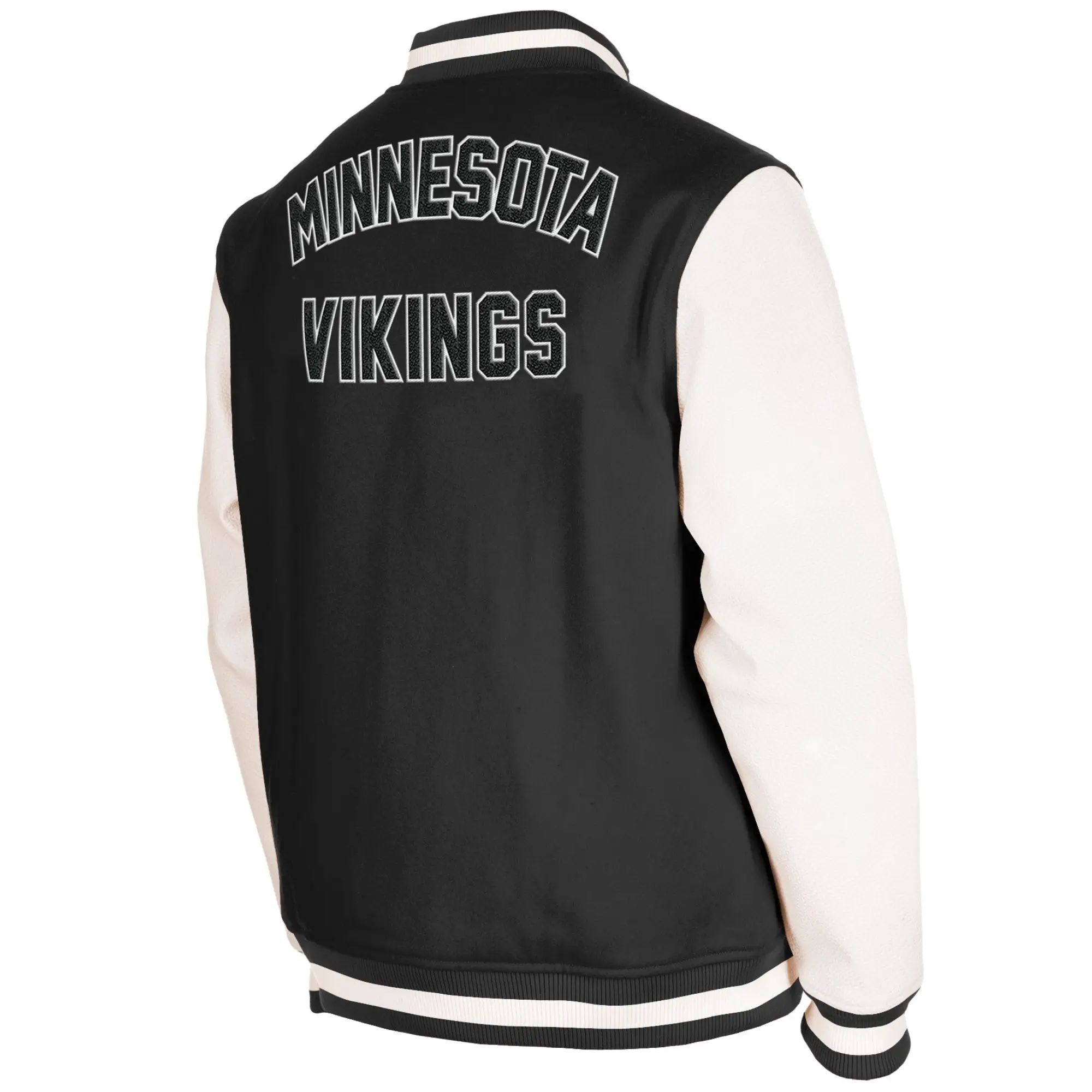 Minnesota Vikings Wool & Leather Varsity Jacket