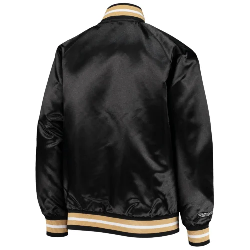 New Orleans Saints Lightweight Satin Varsity Jacket
