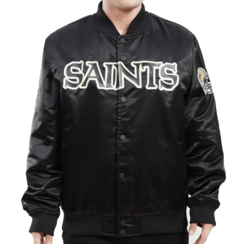 New Orleans Saints Team players Satin Varsity Jacket