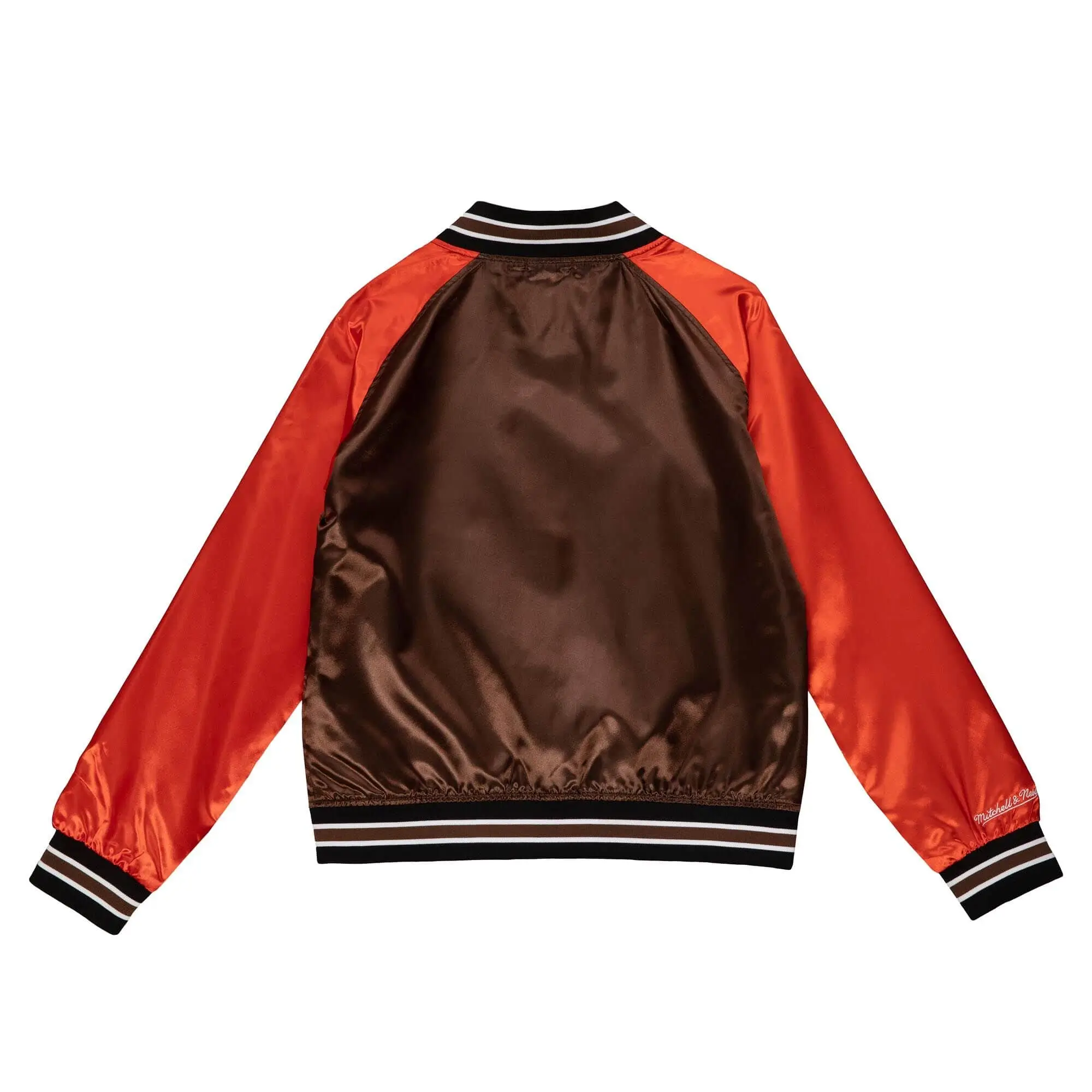 Cleveland Browns Women's Team 2.0 Satin Raglan Full-Snap Varsity Jacket - Image 2