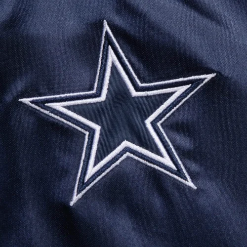 Alternative view of Dallas Cowboys Women's Team 2.0 Satin Raglan Full-Snap Varsity Jacket