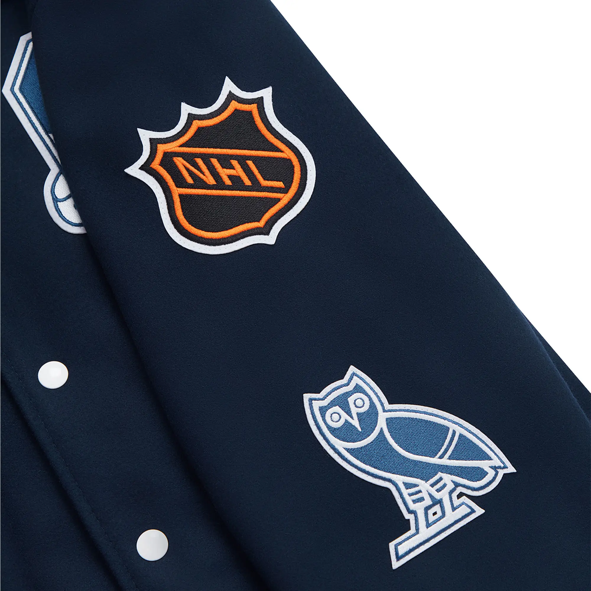 Toronto Maple Leafs Full-Snap Wool Varsity Jacket - Blue - Image 5