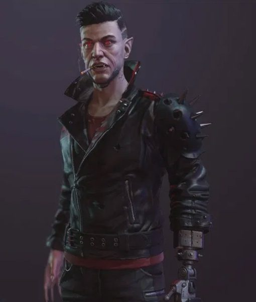 Dracula Black Studded Jacket Cyberpunk 2077