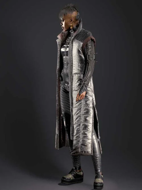 Alternative view of Brigitte Sleeveless Coat Cyberpunk 2077