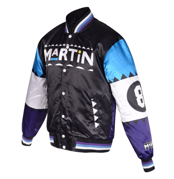 90s Martin INTRO 8 Ball Blue Varsity Jacket