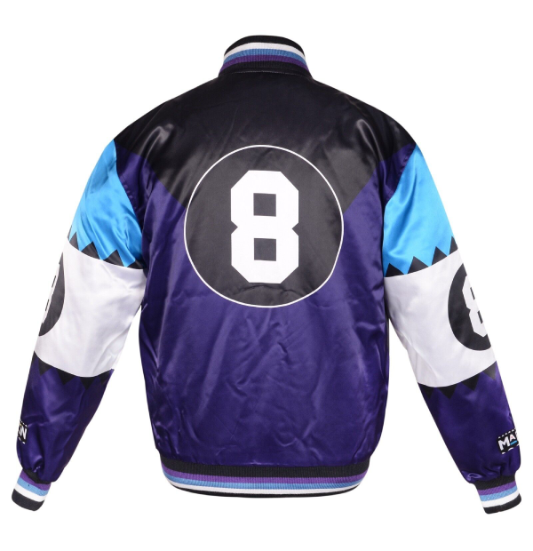 90s Martin INTRO 8 Ball Blue Varsity Jacket - Image 2