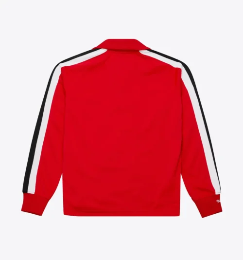 Alternative view of Chicago Blackhawks Authentic Bobby Hull 1971 Warm-Up Red Satin Jacket