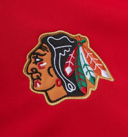 Chicago Blackhawks Authentic Bobby Hull 1971 Warm-Up Red Satin Jacket - Image 3