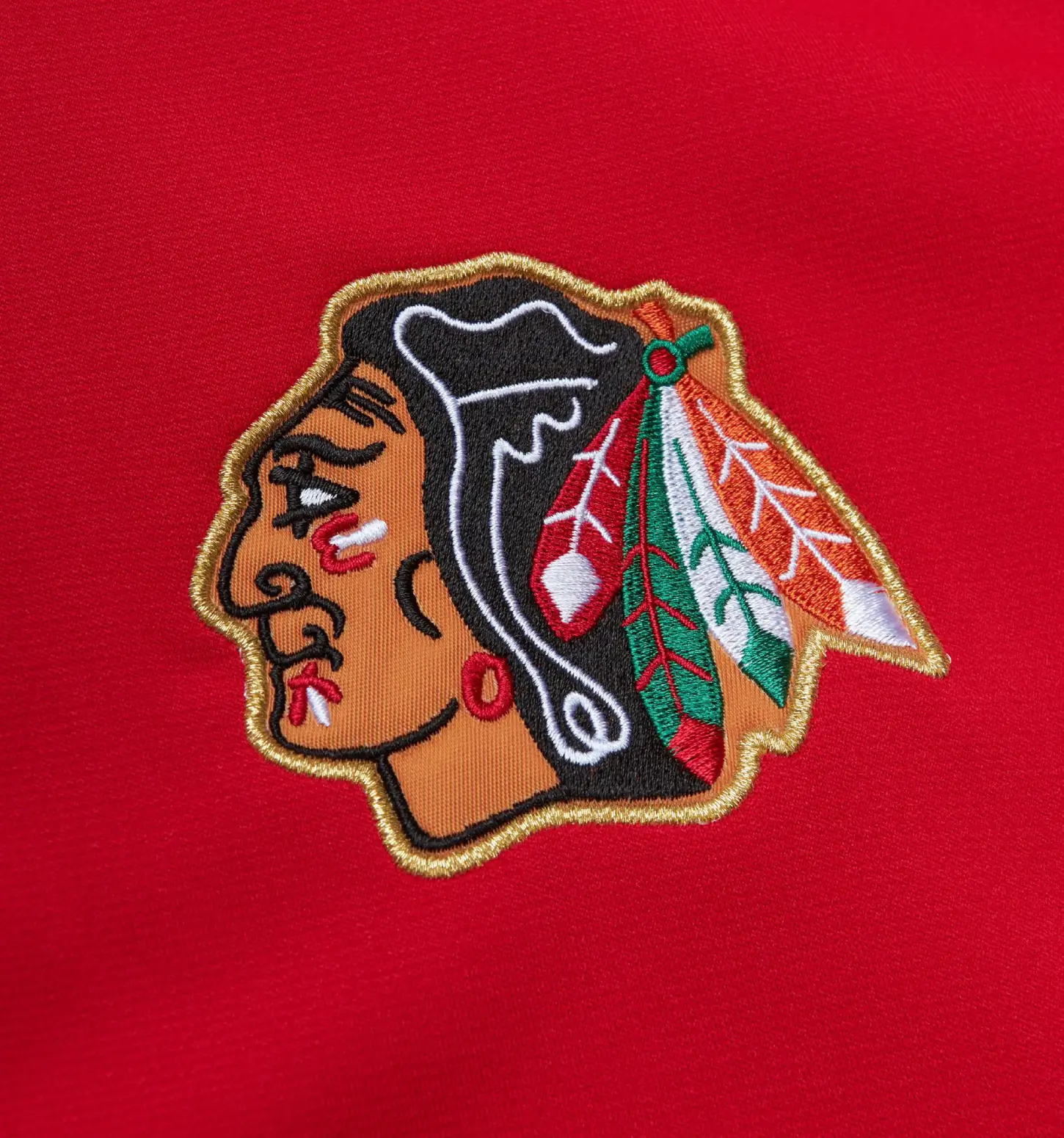 Chicago Blackhawks Authentic Bobby Hull 1971 Warm-Up Red Satin Jacket - Image 3