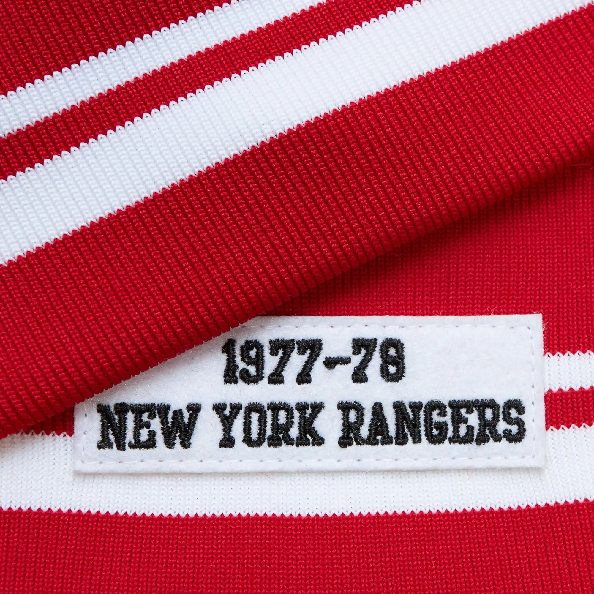 Authentic New York Rangers 1977 Warm-Up Satin Varsity Jacket - Image 4