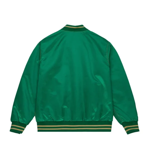 Alternative view of Philadelphia Eagles Authentic 1938 Green Satin Varsity Green Jacket