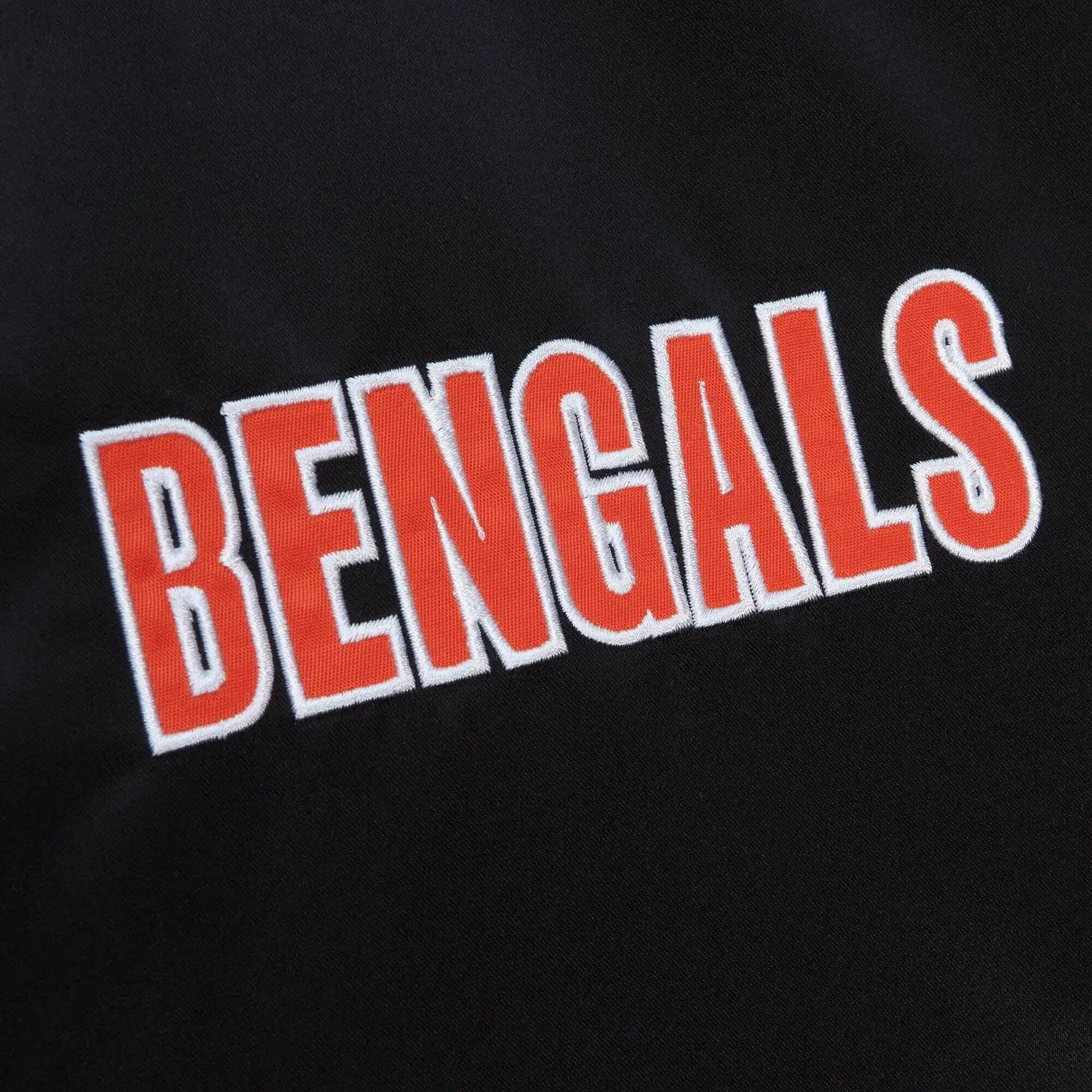 Cincinnati Bengals Heavyweight Full-Snap Black Satin Black Varsity Jacket - Image 3