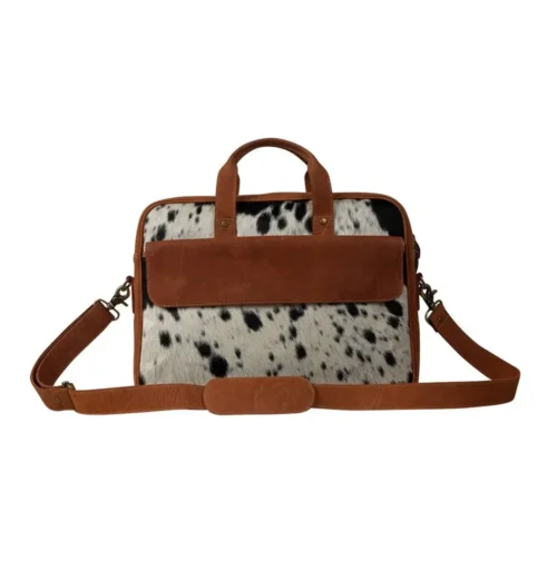 Alternative view of Cowhide Leather Travel Messenger Bag