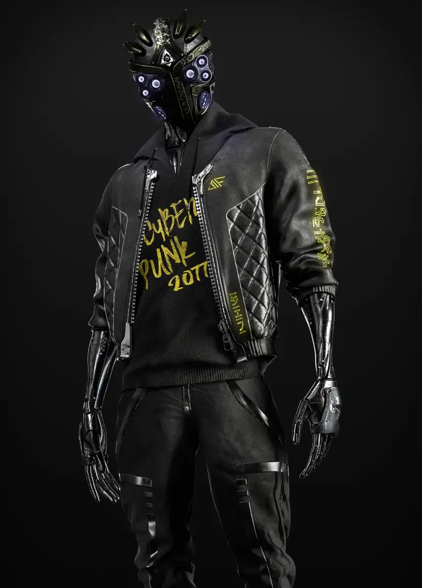 Cyberpunk 2077 Cyborg Bomber Leather Jacket