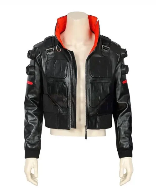 Cyberpunk 2077 Jackie Welles Bomber Leather Jacket - Image 3