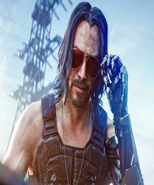 Cyberpunk 2077 Johnny Silverhand Leather Vest - Image 3