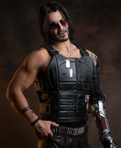 Alternative view of Cyberpunk 2077 Johnny Silverhand Vest