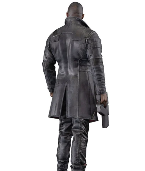 Cyberpunk 2077 Phantom Liberty Idris Elba Leather Coat - Image 6
