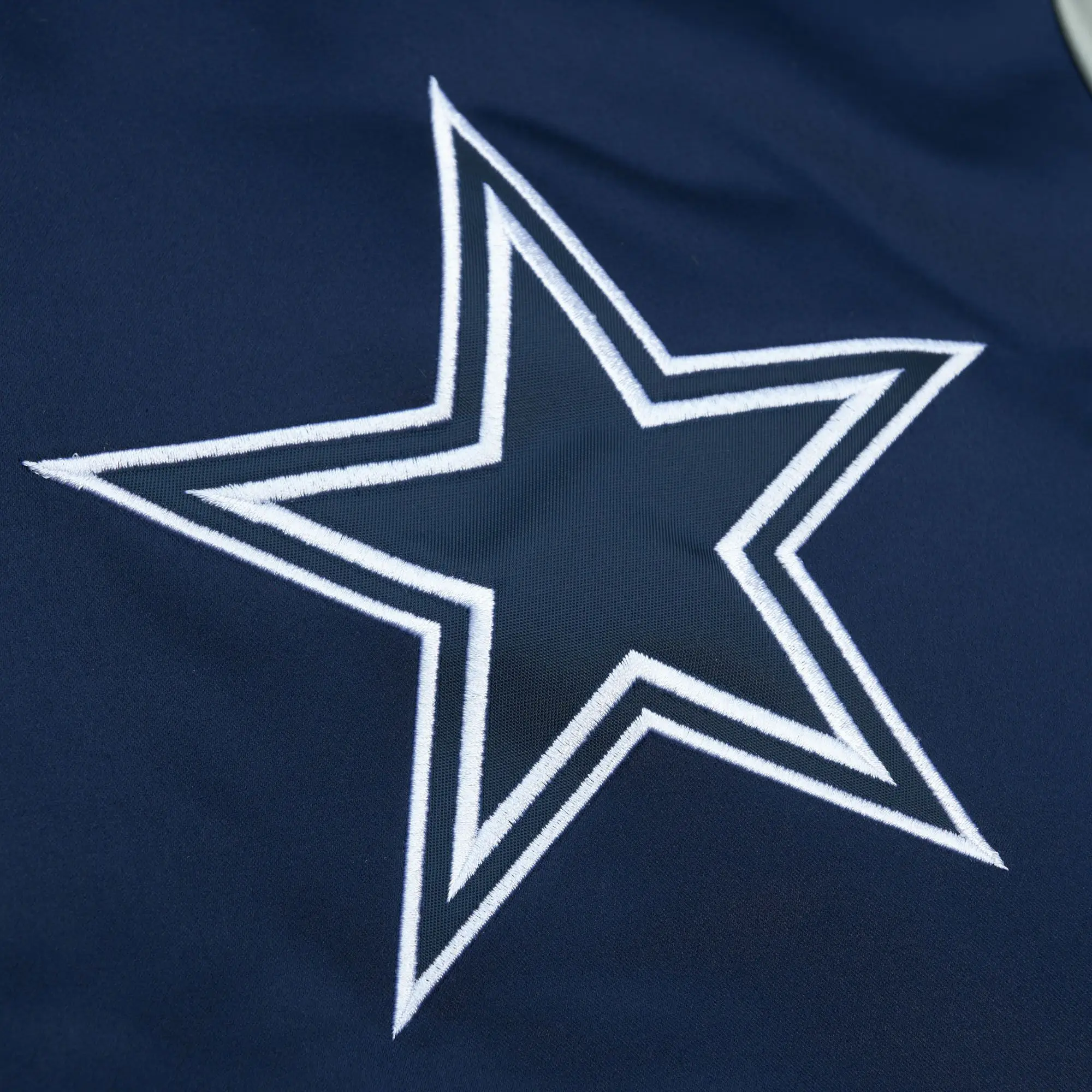 Dallas Cowboys Cooperstown Heavyweight Full-Snap Satin Varsity Jacket - Image 3