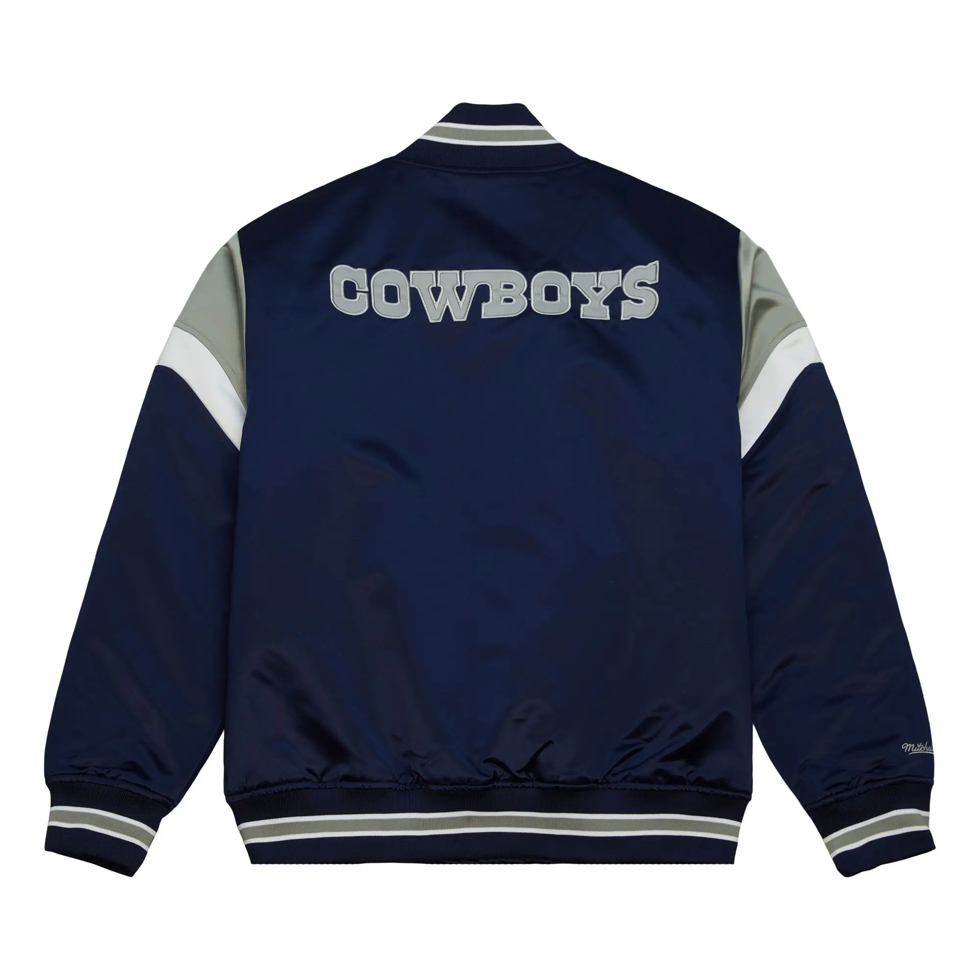Dallas Cowboys Cooperstown Heavyweight Full-Snap Satin Varsity Jacket - Image 2