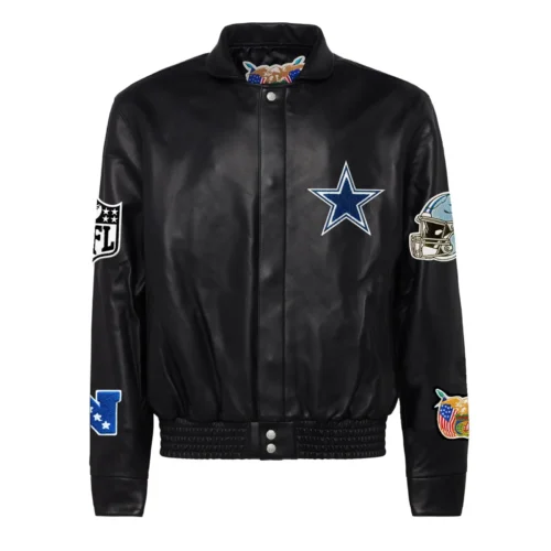 Dallas Cowboys Black Full Leather Jacket