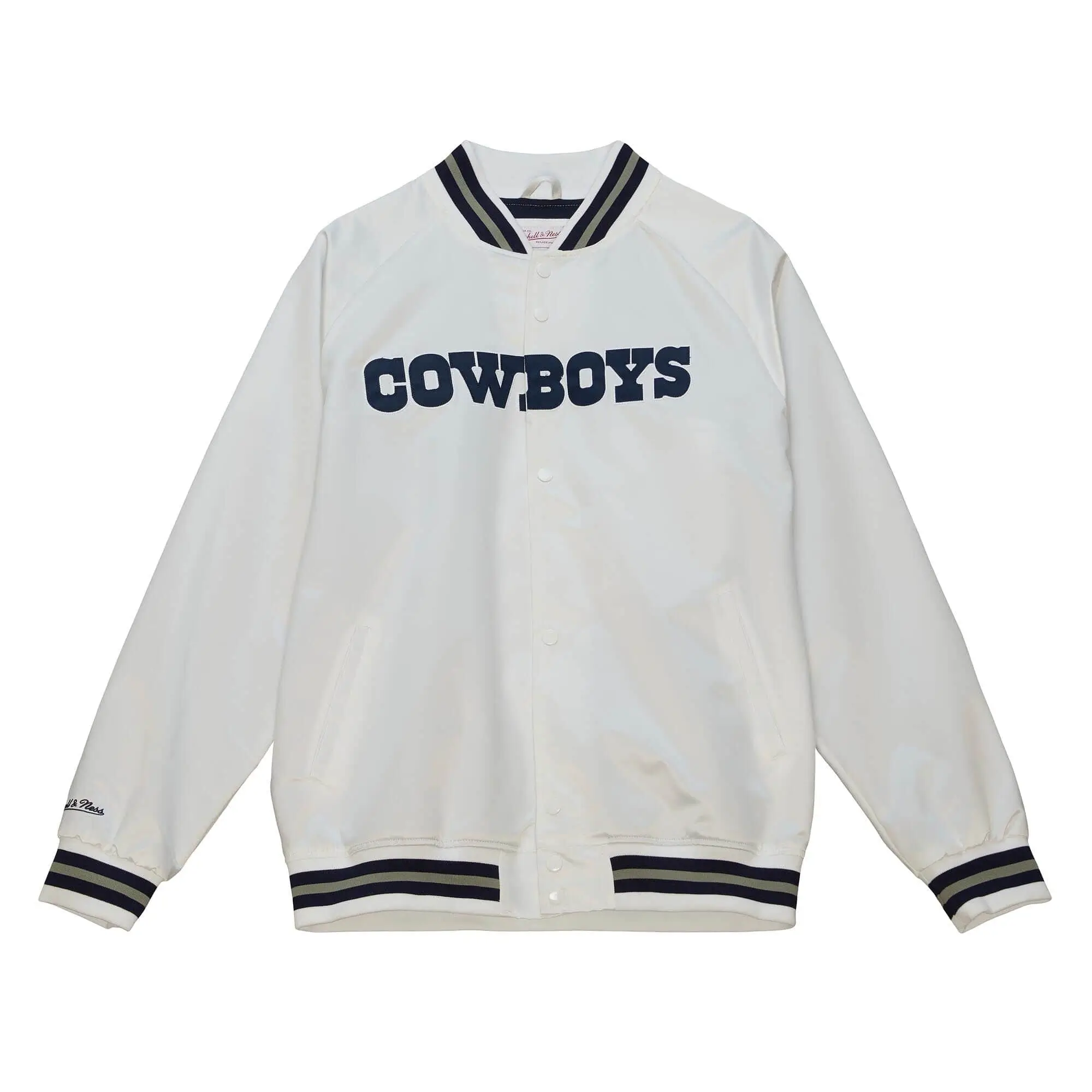 Dallas Cowboys Off White Varsity Jacket