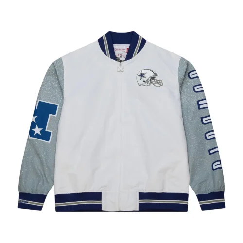 Dallas Cowboys Team Burst Warm-Up Varsity Jacket