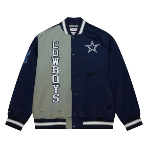 Dallas Cowboys Team OG 2.0 Full-Snap Blue Varsity Jacket