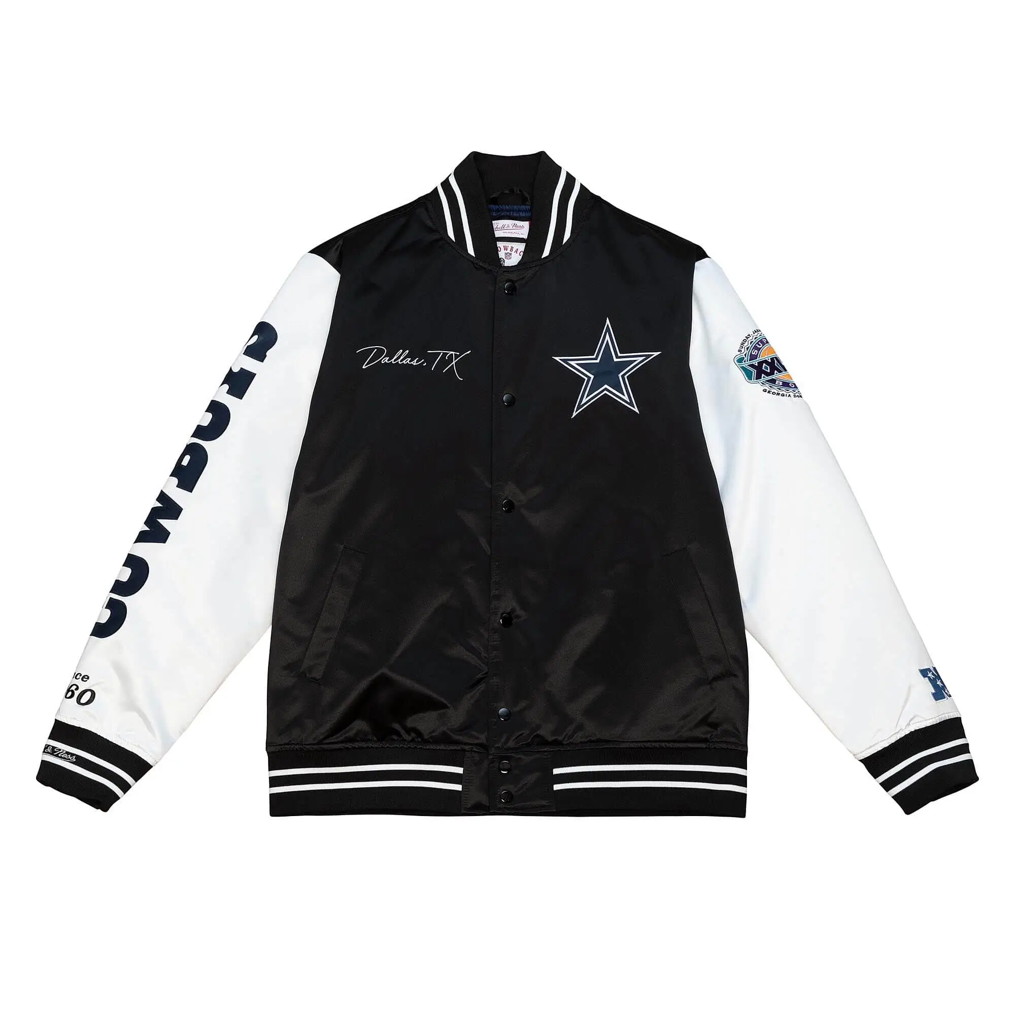 Dallas Cowboys Team Origins Blue & White Varsity Jacket