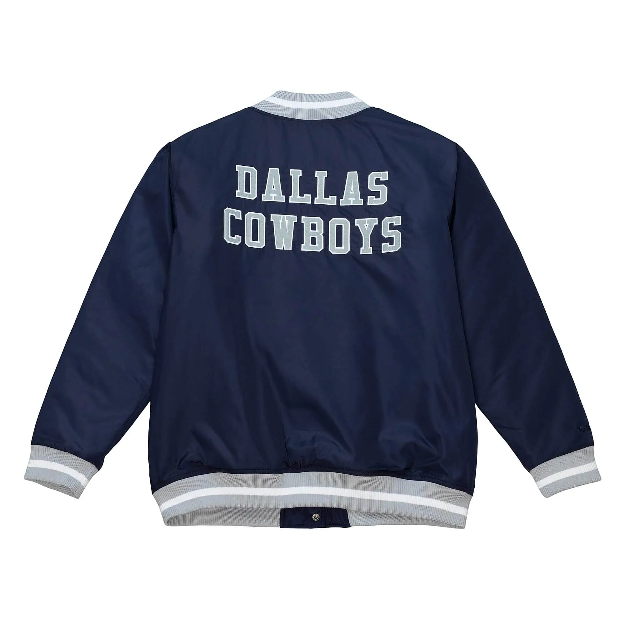 Dallas Cowboys Full-Snap Satin Varsity Blue Jacket - Image 2