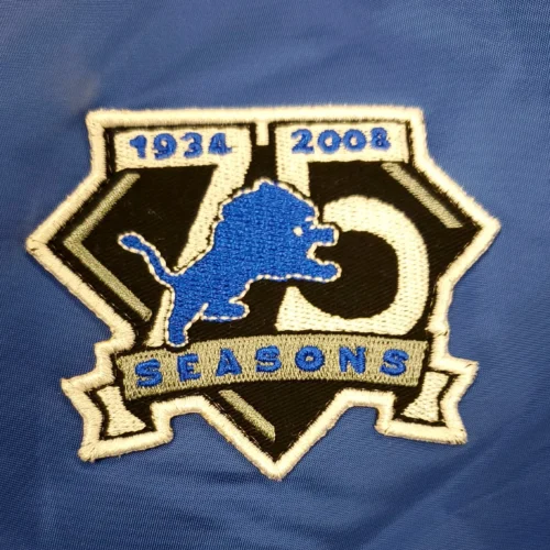 Detroit Lions Alpha Industries  Ma-1 Royal Blue Varsity Jacket - Image 5