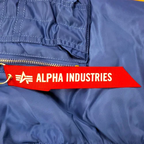Detroit Lions Alpha Industries  Ma-1 Royal Blue Varsity Jacket - Image 6