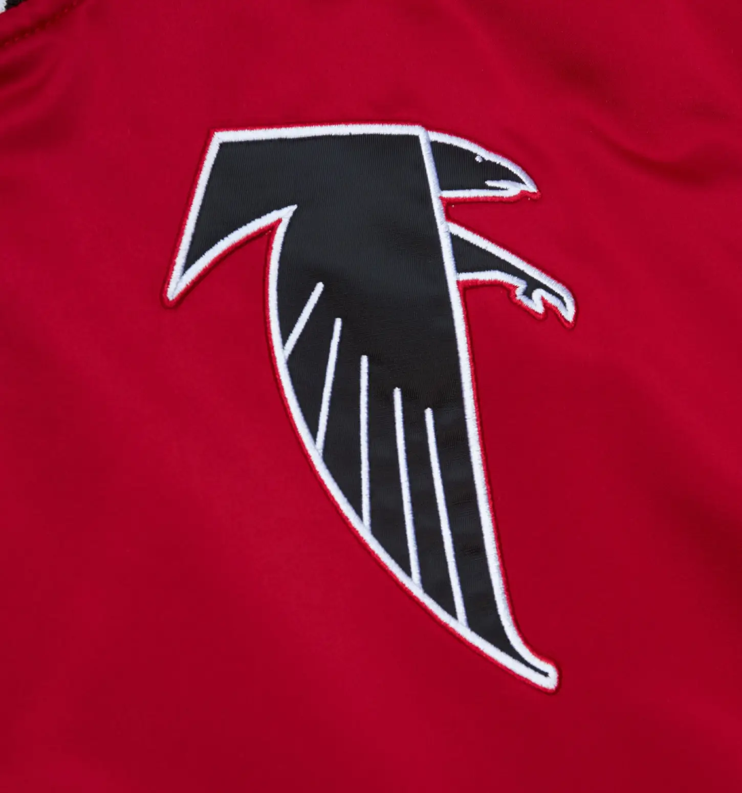 Atlanta Falcons Cooperstown Heavyweight Full-Snap Satin Varsity Jacket - Image 3