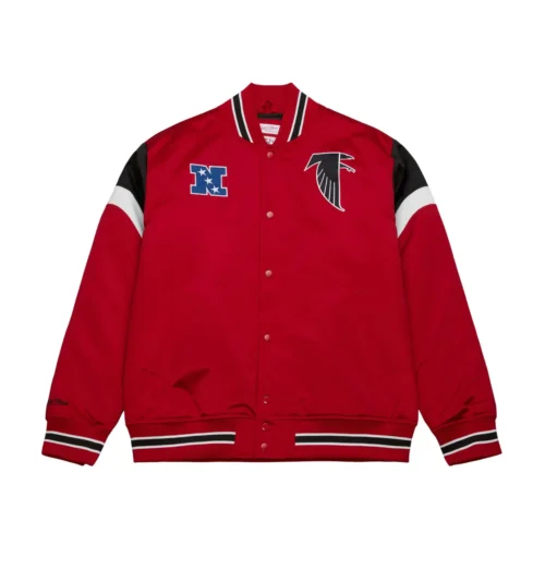 Atlanta Falcons Cooperstown Heavyweight Full-Snap Satin Varsity Jacket