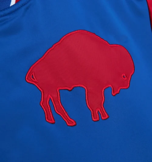 Alternative view of Buffalo Bills Cooperstown Heavyweight Full-Snap Satin Varsity Jacket
